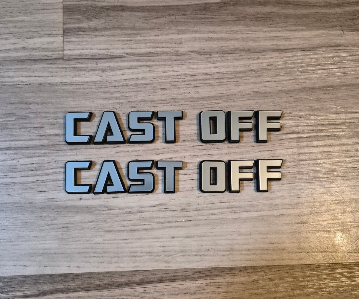 Cast Off Custom Badges.