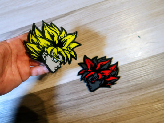 SS Goku badges type 2. Includes 2