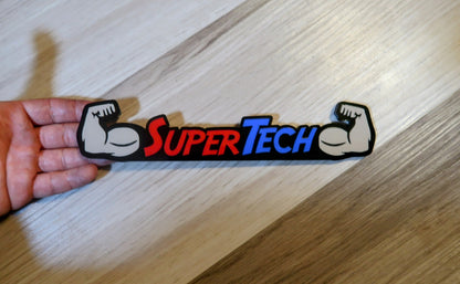 Super Tech badge. Includes 1