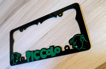 Custom Piccolo License plate frame.