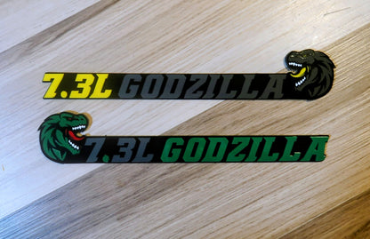 7.3L Godzilla badges. Includes 2