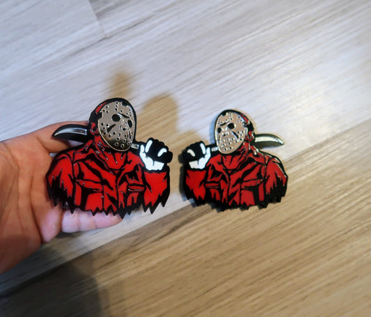 Jason badges. Includes 2.