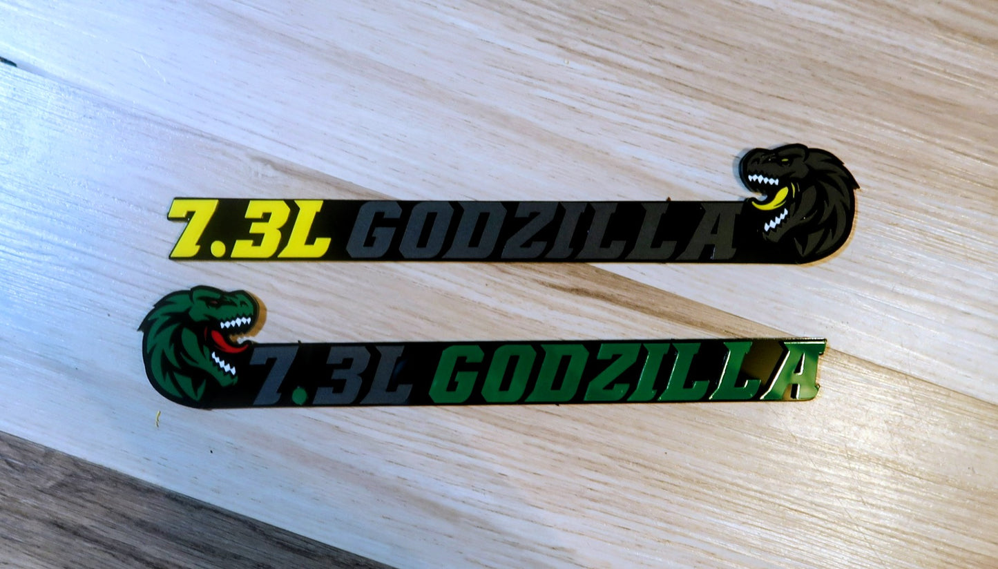 7.3L Godzilla badges. Includes 2