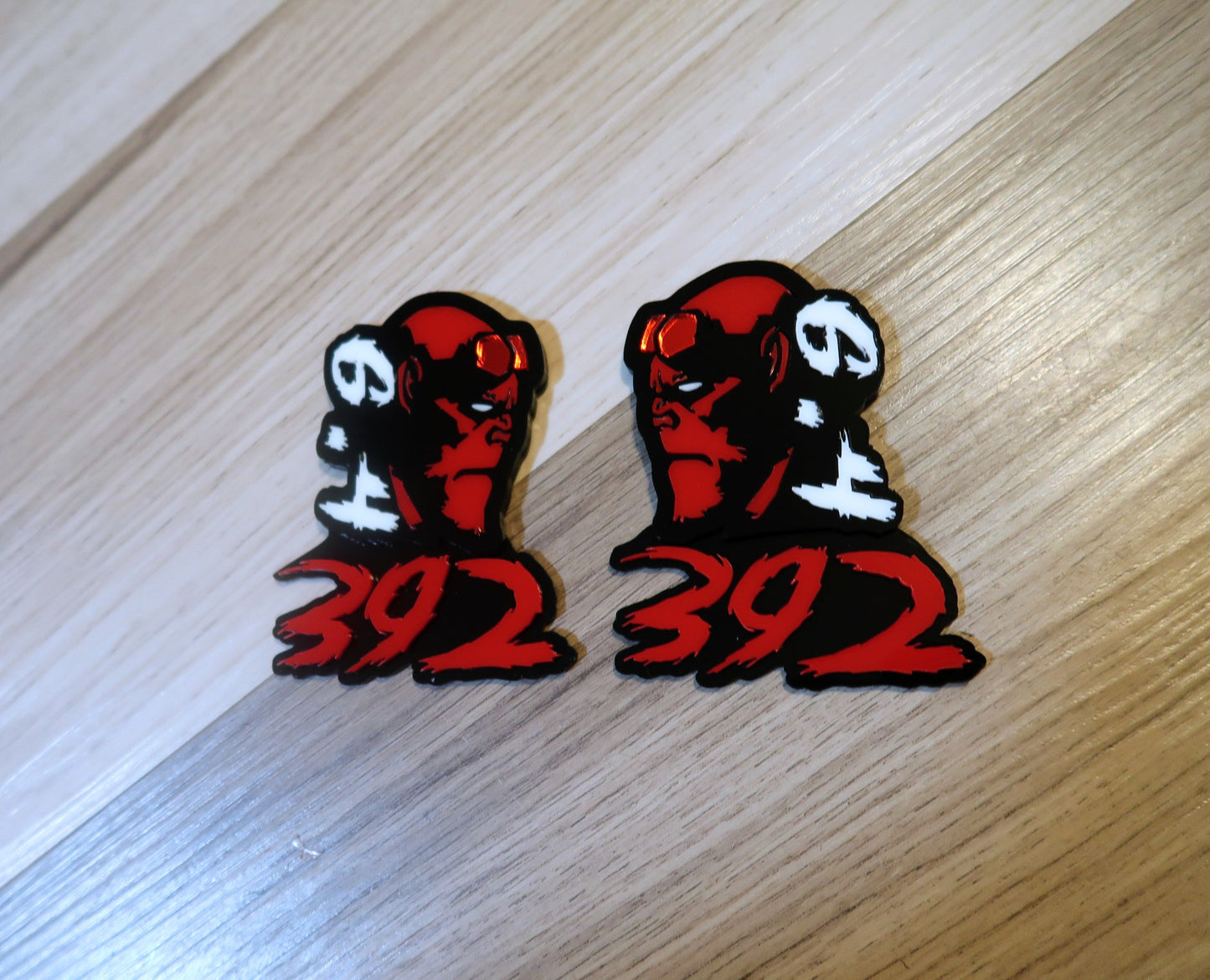Inspired Hellboy badges. Includes 2.