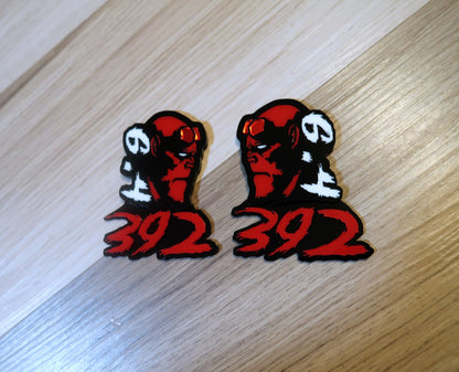 Inspired Hellboy badges. Includes 2.