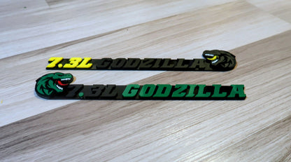 7.3L Godzilla badges. Includes 2