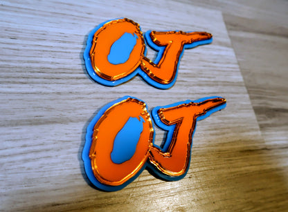 OJ badges. Includes 2