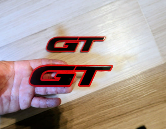 GT badges. Includes 2