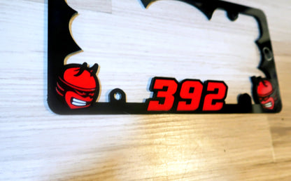 Custom 392,or 345 License Plate Frame