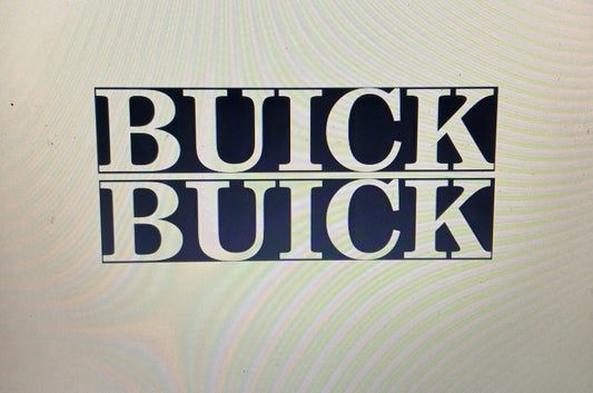 BUICK badges. Includes 2