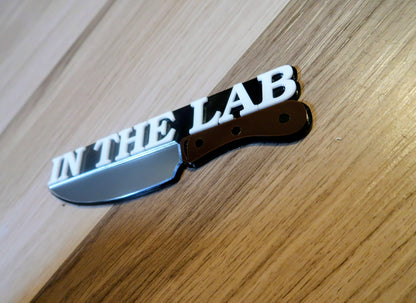 In The Lab badge. Includes 1