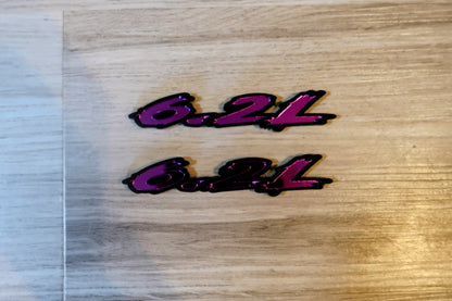 6.2L badges. Includes 2.