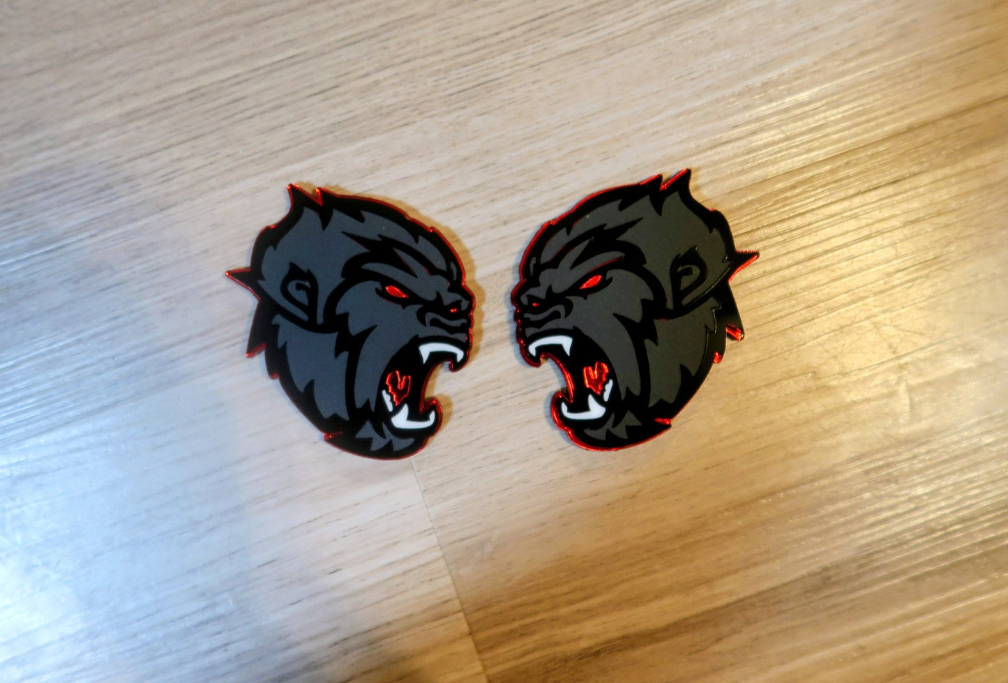 Sasquatch/Yeti badges. Includes 2
