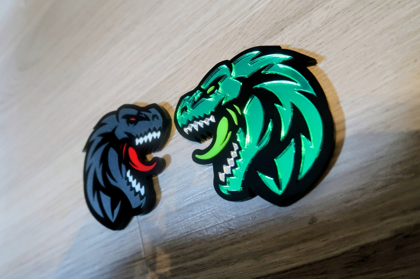 Godzilla fender badges. Includes 2