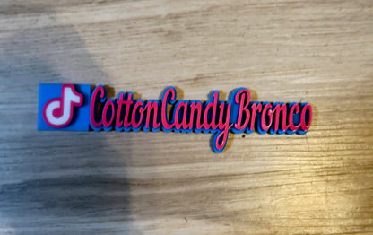 Custom TikTok, Instagram, facebook tag Badge