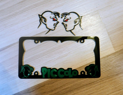 Custom Piccolo License plate frame.