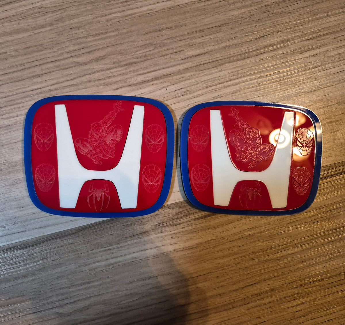 Custom Honda badges. Includes 2.