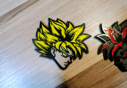 SS Goku badges type 2. Includes 2