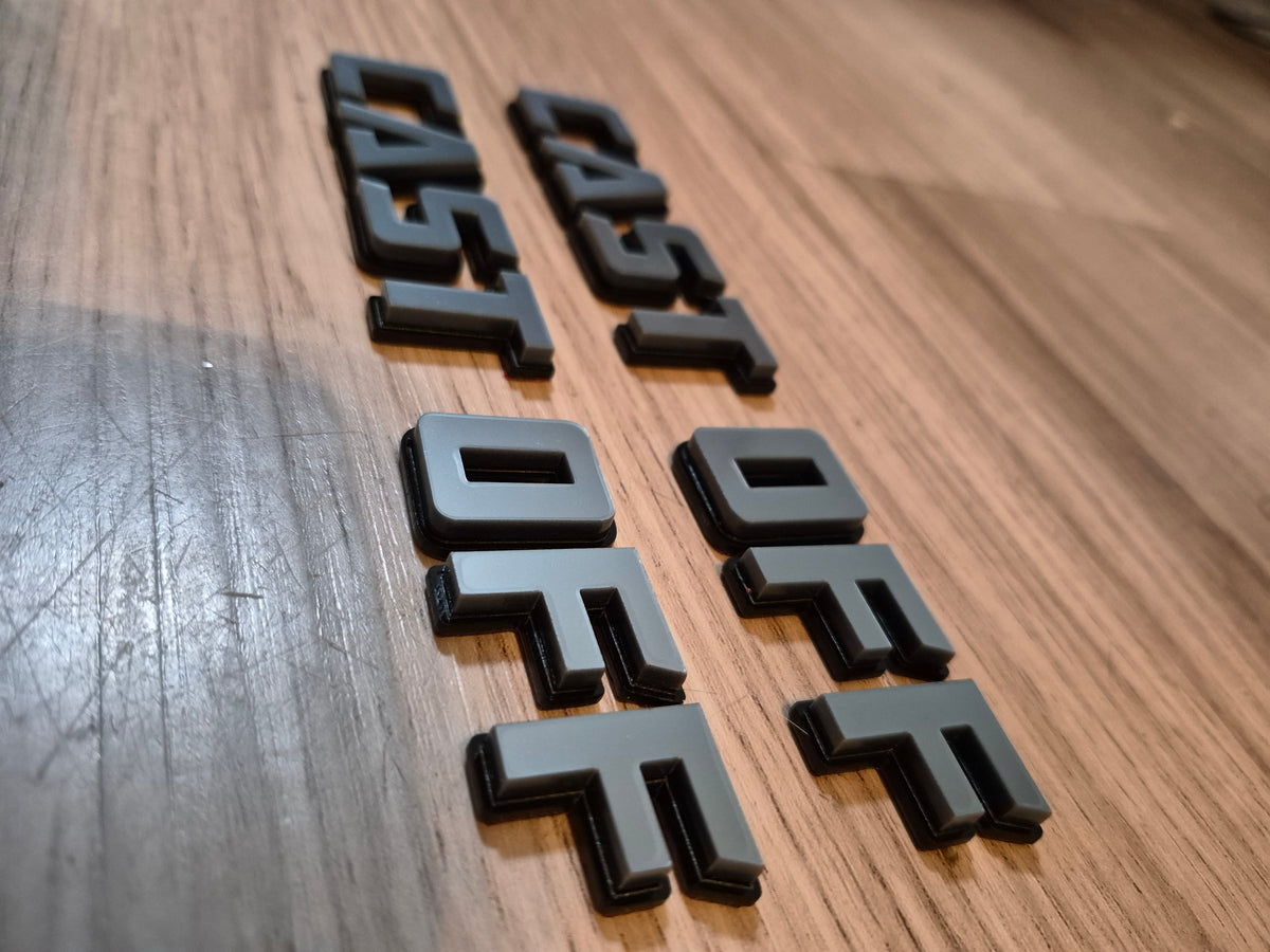 Cast Off Custom Badges.