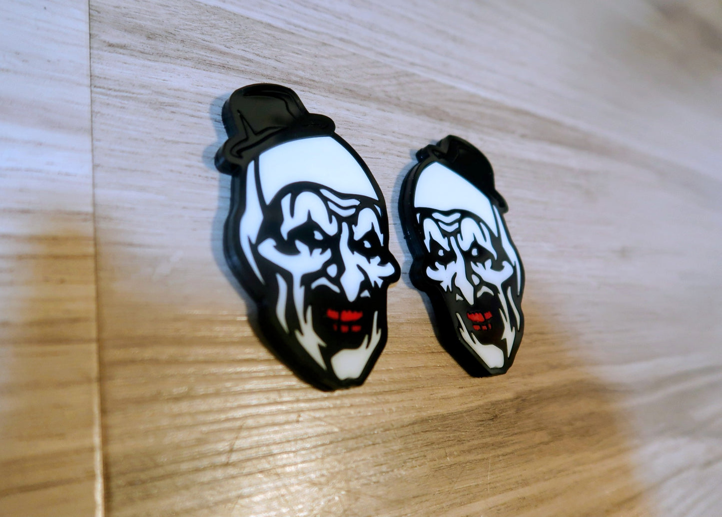 Terrifier badges. Includes 2