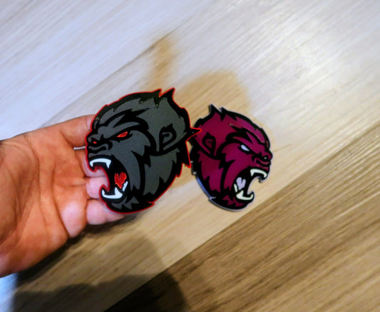 Sasquatch/Yeti badges. Includes 2