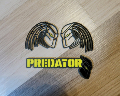 Predator Car Badge Set