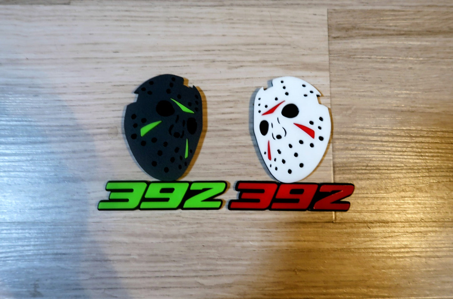 Jason Mask with custom numbers. Includes 2