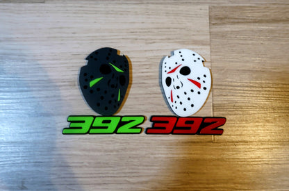 Jason Mask with custom numbers. Includes 2
