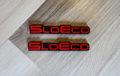 SloEco badges. Includes 2.