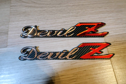 Devil Z badges. Includes 2