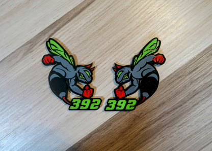 Devil 392, 345, or 426 fender badges. Includes 2.