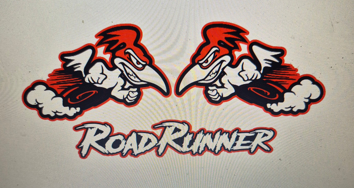 Roadrunner badge set. Includes 3