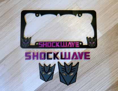 Shockwave Decepticon License Plate frame.