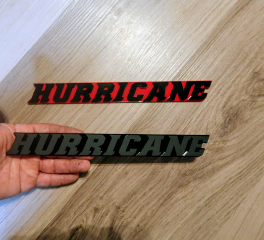 Hurricane badges. Includes 2