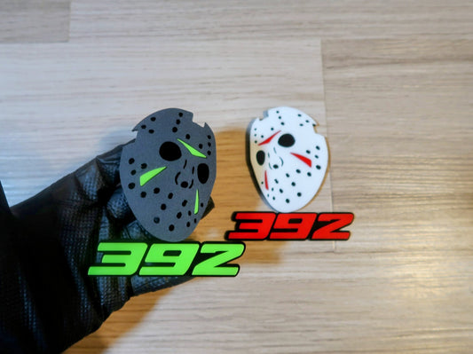 Jason Mask with custom numbers. Includes 2