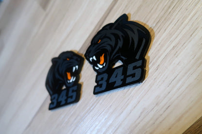 Aggresive Tiger badges. Includes 2.