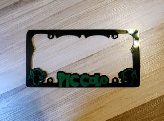 Custom Piccolo License plate frame.