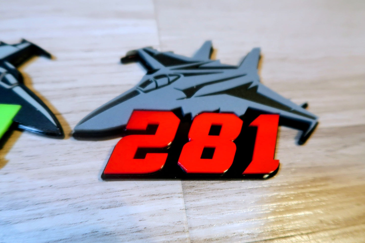 Fighter jet badges. Includes 2