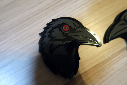 Itachi's Crow fender badges. Includes 2