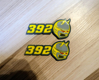 392,345 trunk/wing badge. Includes 2 badges.