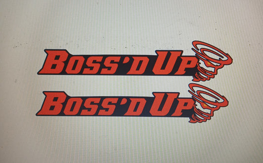 Boss'd Up Cyclone badges. Includes 2