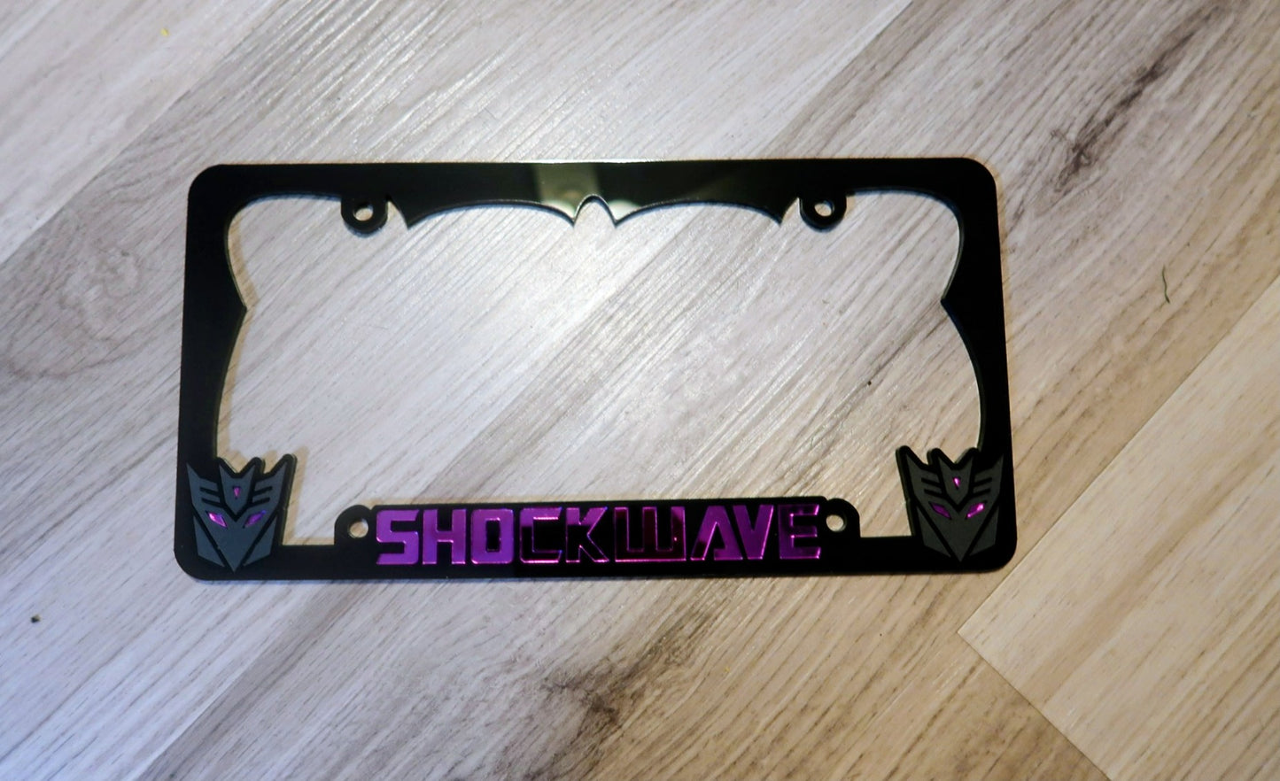 Shockwave Decepticon License Plate frame.