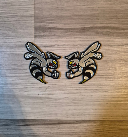 Customize-able bee badges. Includes 2.