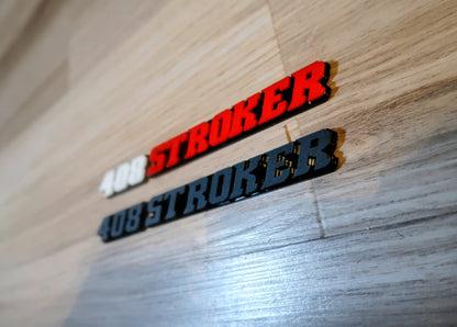 Stroker with custom number badges. Includes 2