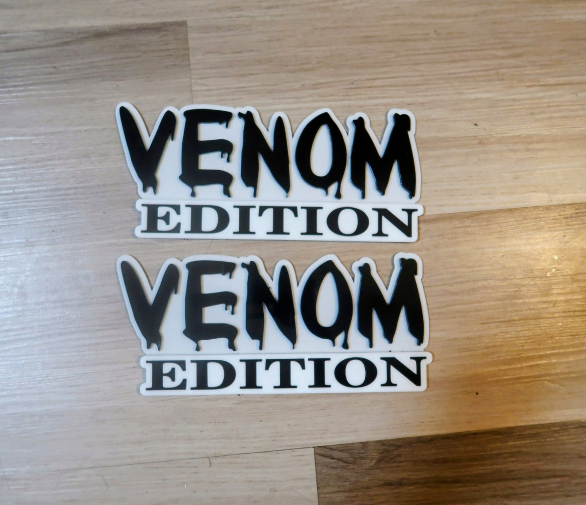 Venom Edition badge. Set of 2