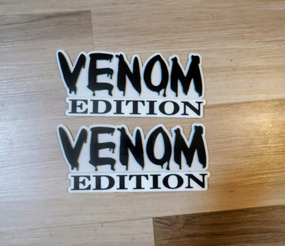 Venom Edition badge. Set of 2