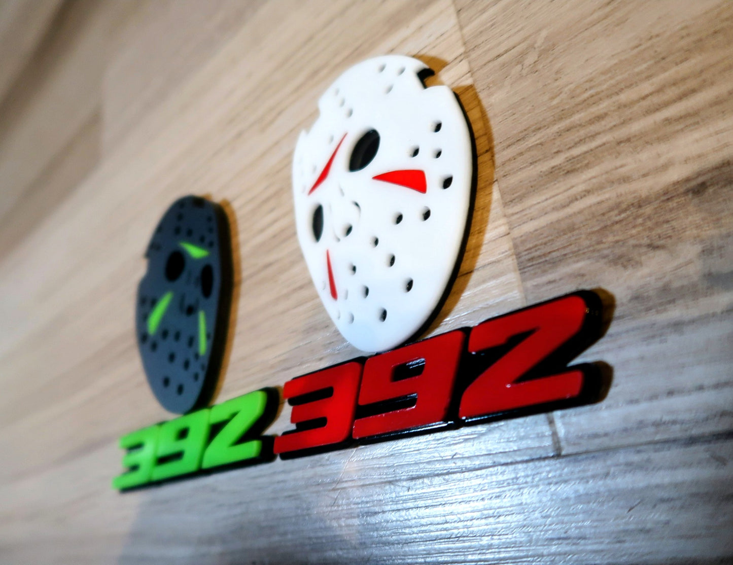 Jason Mask with custom numbers. Includes 2