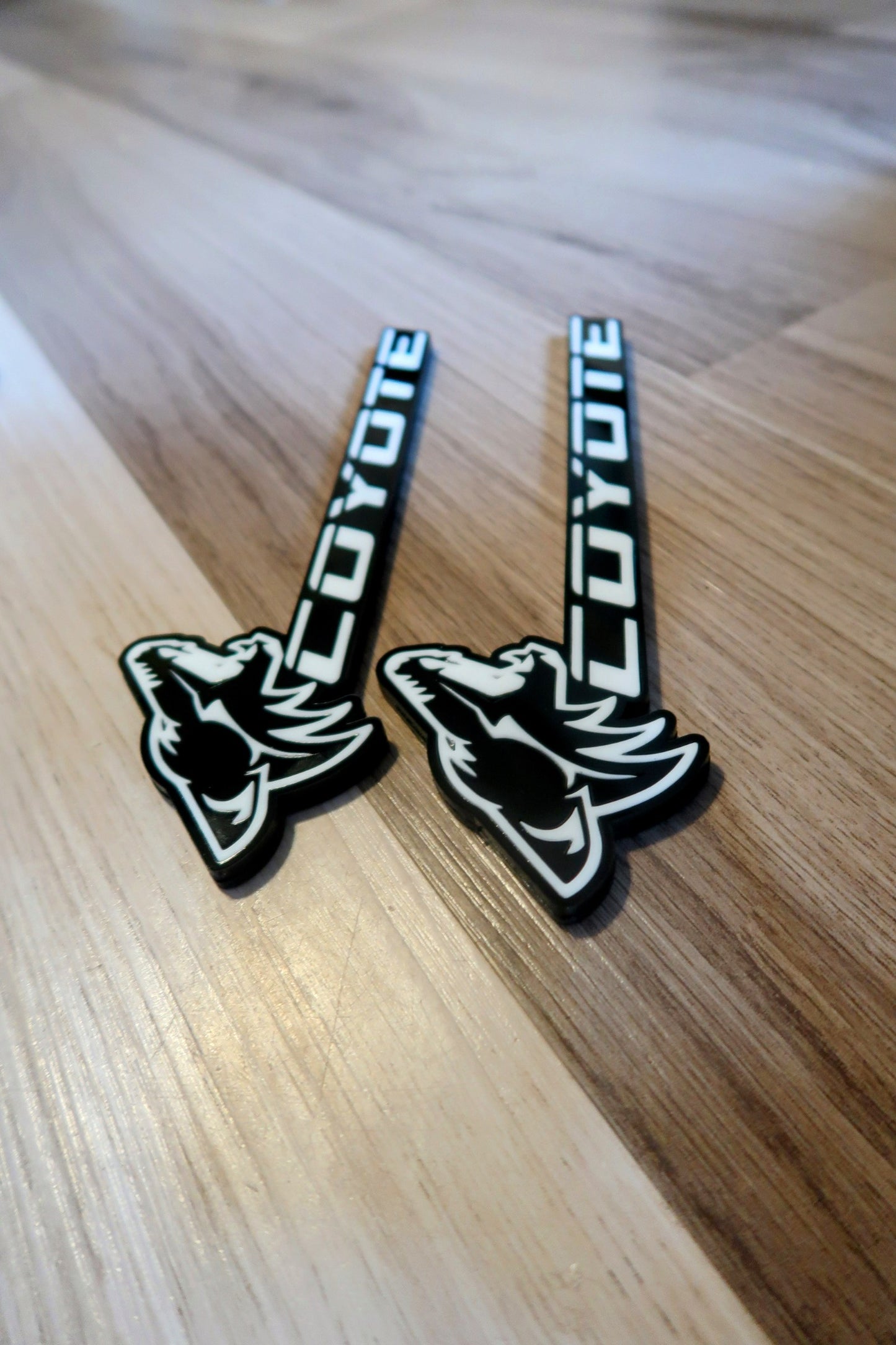 Coyote badges. Includes 2.