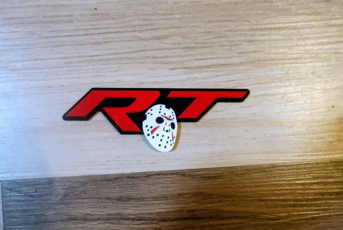 RT badge with Jason mask
