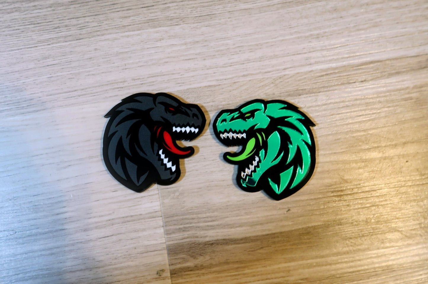 Godzilla fender badges. Includes 2